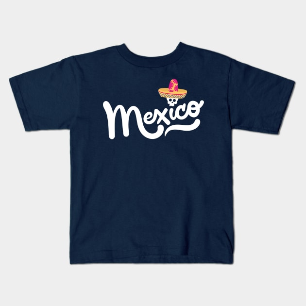 Vintage Mexico Kids T-Shirt by machmigo